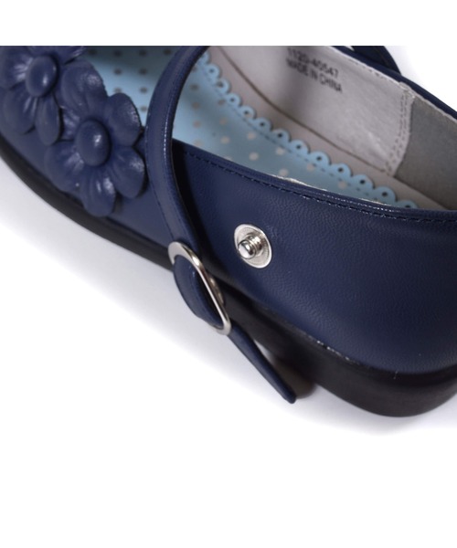 BeBe（ベベ）の「BeBe/フォーマルフラワーモチーフストラップシューズ(17~20cm)（ドレスシューズ・キッズ・ネイビー/ベージュ・19/20/17/18）」の9枚目の写真