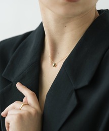 VATSURICA | 〈VATSURICA〉silver 925 / 金属アレルギー対応 / BOX付 チャームネックレス ＆ リング SET (metalic)(ネックレス)