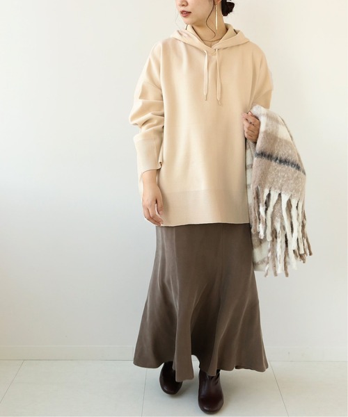 Simplicite(サンプリシテ)の「ニットWフェイスパーカー◆(ニット/セーター・レディース・ホワイト/ブラウン/キャメル/ブラック・FREE)」の17枚目の写真