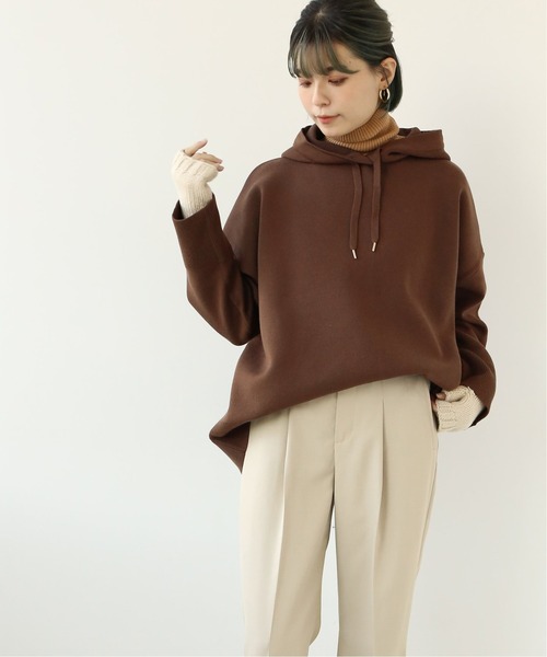 Simplicite(サンプリシテ)の「ニットWフェイスパーカー◆(ニット/セーター・レディース・ホワイト/ブラウン/キャメル/ブラック・FREE)」の10枚目の写真