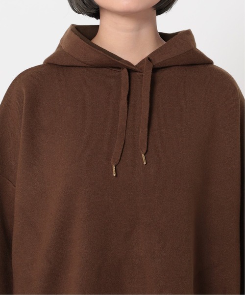 Simplicite(サンプリシテ)の「ニットWフェイスパーカー◆(ニット/セーター・レディース・ホワイト/ブラウン/キャメル/ブラック・FREE)」の12枚目の写真