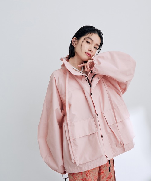 GERRY(ジェリー)の「GERRY スタンドカラーブルゾン(ブルゾン・レディース・ブラック/ホワイト系その他5/ピンク・FREE)」の3枚目の写真