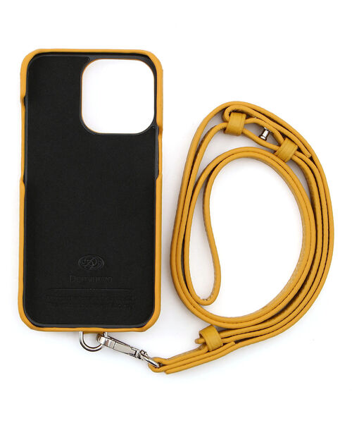 ROYAL FLASH（ロイヤルフラッシュ）の「Demiurvo/デミウルーボ/POCHE/iPhone13Pro ショルダー付き/SAFRAN（スマホケース/カバー・メンズ・イエロー・FREE）」の4枚目の写真