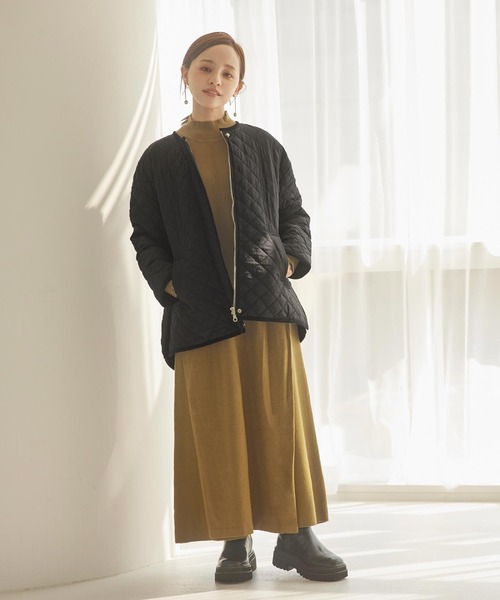 田中亜希子さんコラボ ]選べる2type 2Wayボアorキルティングコート