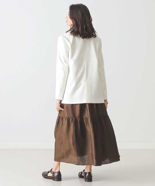 BEAMS LIGHTS（ビームスライツ）の「BEAMS LIGHTS / ダブル ジャケット（テーラードジャケット・レディース・ネイビー/ホワイト系その他5・38/36）」の14枚目の写真