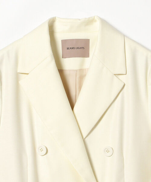 BEAMS LIGHTS（ビームスライツ）の「BEAMS LIGHTS / ダブル ジャケット（テーラードジャケット・レディース・ネイビー/ホワイト系その他5・38/36）」の12枚目の写真