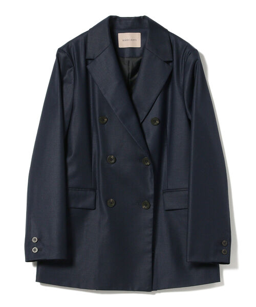 BEAMS LIGHTS（ビームスライツ）の「BEAMS LIGHTS / ダブル ジャケット（テーラードジャケット・レディース・ネイビー/ホワイト系その他5・38/36）」の7枚目の写真