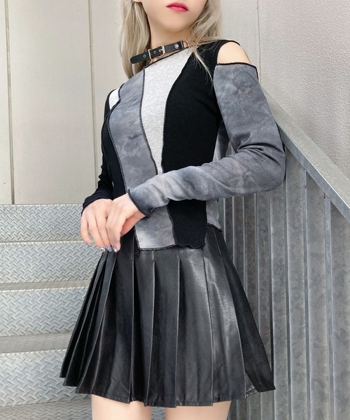 Figments（フィグメンツ）の「合皮プリーツミニスカート（スカート・レディース・ブラック・SMALL/MEDIUM）」の18枚目の写真