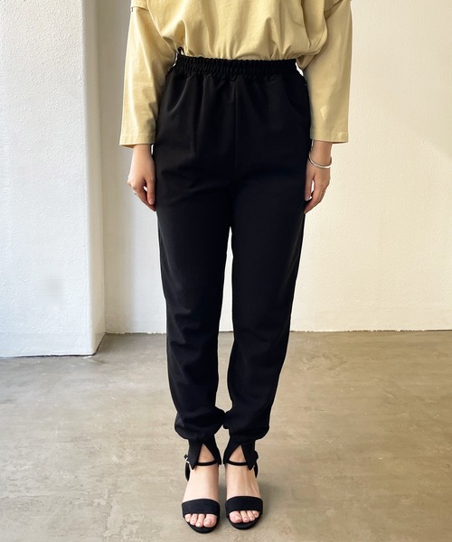 Shelly island（シェリーアイランド）の「フロントスリットジョガーパンツ（その他パンツ・レディース・ブラック/ピンク・M）」の13枚目の写真