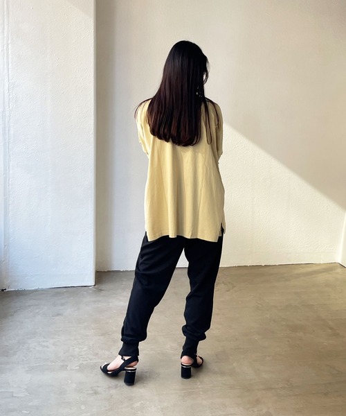 Shelly island（シェリーアイランド）の「フロントスリットジョガーパンツ（その他パンツ・レディース・ブラック/ピンク・M）」の17枚目の写真