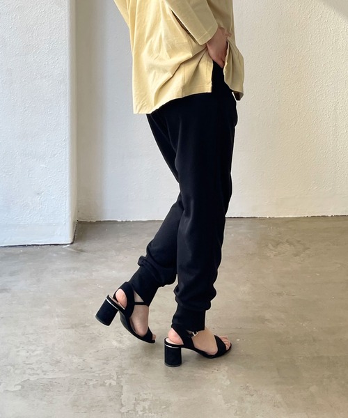 Shelly island（シェリーアイランド）の「フロントスリットジョガーパンツ（その他パンツ・レディース・ブラック/ピンク・M）」の11枚目の写真