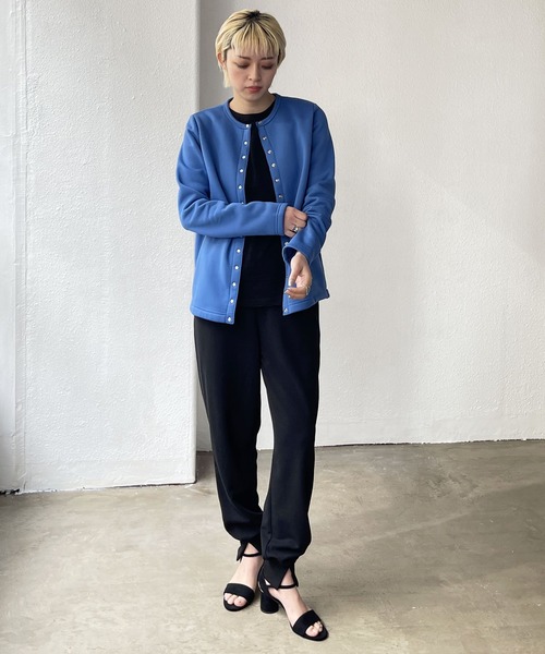 Shelly island（シェリーアイランド）の「フロントスリットジョガーパンツ（その他パンツ・レディース・ブラック/ピンク・M）」の5枚目の写真