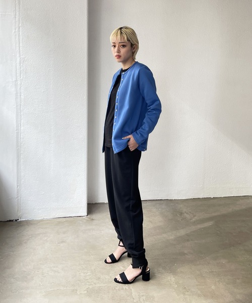 Shelly island（シェリーアイランド）の「フロントスリットジョガーパンツ（その他パンツ・レディース・ブラック/ピンク・M）」の7枚目の写真