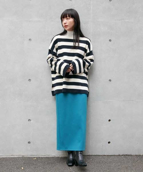 LOWRYS FARM（ローリーズファーム）の「ストレッチカットタイトスカート　262934（スカート・レディース・ブラック/イエロー/ブルー/アイボリー・FREE）」の8枚目の写真