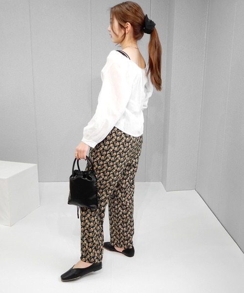 minia(ミニア)の「かがりステッチ2WAYバッグ<巾着・ショルダー>(ショルダーバッグ・レディース・グリーン/アイボリー/シルバー/ブラック・FREE)」の10枚目の写真