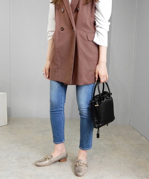 minia(ミニア)の「かがりステッチ2WAYバッグ<巾着・ショルダー>(ショルダーバッグ・レディース・グリーン/アイボリー/シルバー/ブラック・FREE)」の14枚目の写真