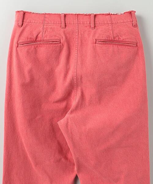 ALMOSTBLACK(オールモストブラック)の「<ALMOSTBLACK(オールモストブラック)> PANTS/パンツ(デニムパンツ・メンズ・レッド・1/2)」の4枚目の写真
