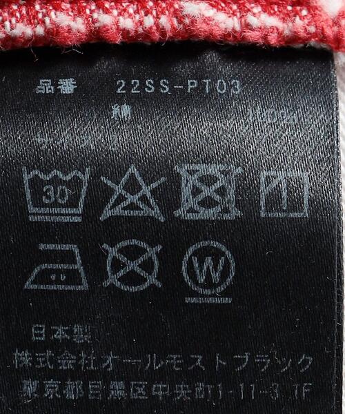 ALMOSTBLACK(オールモストブラック)の「<ALMOSTBLACK(オールモストブラック)> PANTS/パンツ(デニムパンツ・メンズ・レッド・1/2)」の10枚目の写真