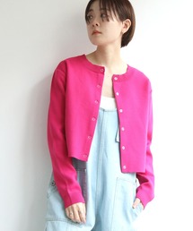 notch. | カラーショートニットカーデ(カーディガン/ボレロ)