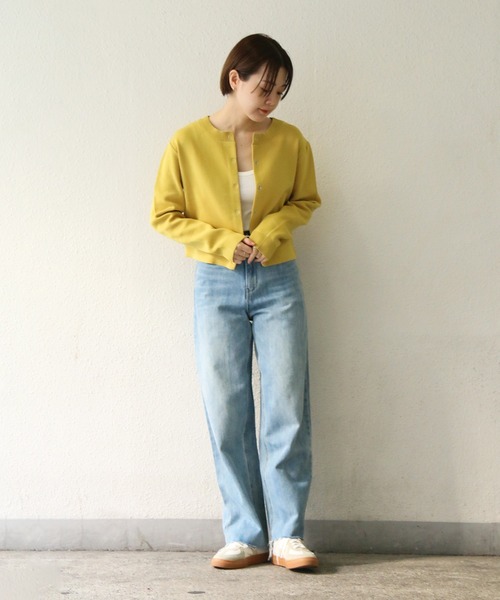 notch.（ノッチ）の「カラーショートニットカーデ（カーディガン/ボレロ・レディース・ピンク/ライム/イエロー/ブルー/グリーン・M）」の22枚目の写真