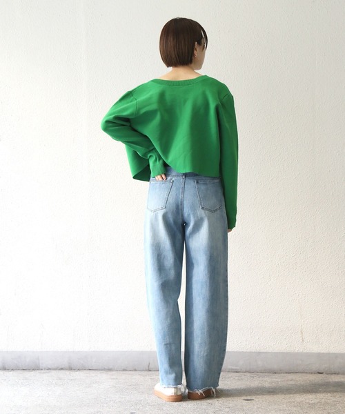 notch.（ノッチ）の「カラーショートニットカーデ（カーディガン/ボレロ・レディース・ピンク/ライム/イエロー/ブルー/グリーン・M）」の13枚目の写真