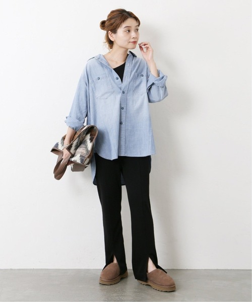 JOURNAL STANDARD(ジャーナルスタンダード)の「■《WEB限定追加》CHAMBRAY SHIRT◆3(シャツ/ブラウス・レディース・ブルー・FREE)」の2枚目の写真
