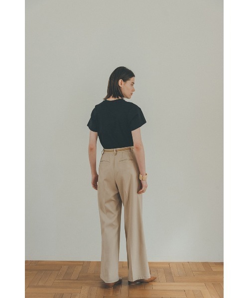 CLANE（クラネ）の「SCOOP SLEEVE COMPACT TOPS（Tシャツ/カットソー