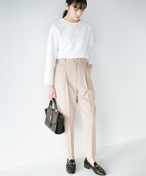 haco!(ハコ)の「ブラウスのきちんと感とTシャツの気軽さのいいとこ取りを実現した便利なシンプルTブラウス by que made me(シャツ/ブラウス・レディース・ホワイト/ベージュ/ミント・SMALL/MEDIUM/LARGE/X-LARGE)」の20枚目の写真