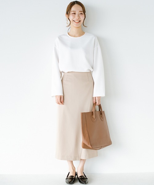 haco!(ハコ)の「ブラウスのきちんと感とTシャツの気軽さのいいとこ取りを実現した便利なシンプルTブラウス by que made me(シャツ/ブラウス・レディース・ホワイト/ベージュ/ミント・SMALL/MEDIUM/LARGE/X-LARGE)」の21枚目の写真