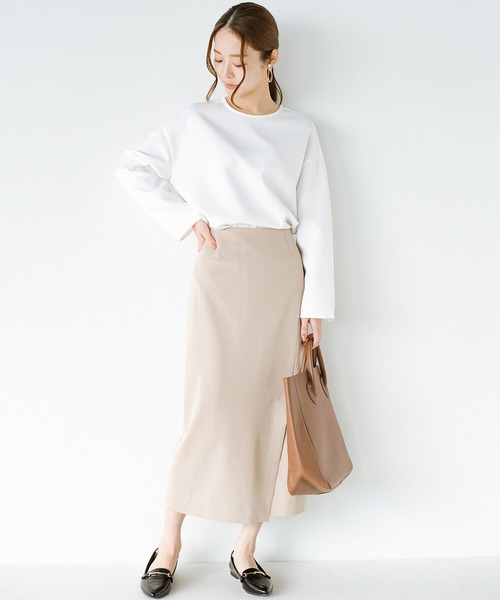 haco!(ハコ)の「ブラウスのきちんと感とTシャツの気軽さのいいとこ取りを実現した便利なシンプルTブラウス by que made me(シャツ/ブラウス・レディース・ホワイト/ベージュ/ミント・SMALL/MEDIUM/LARGE/X-LARGE)」の22枚目の写真