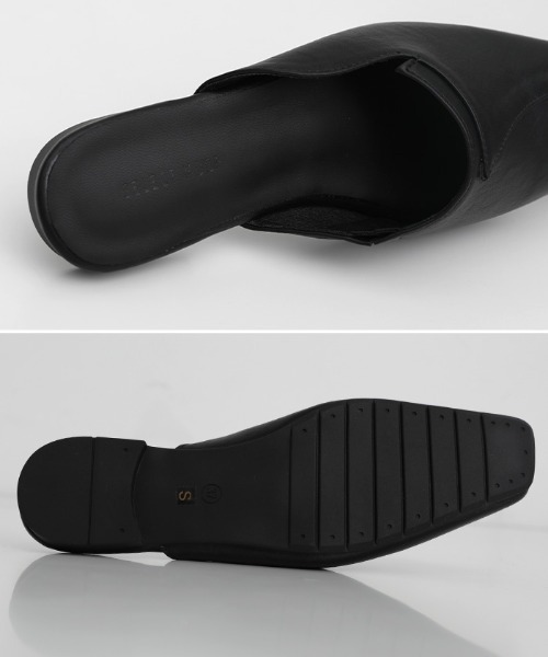 select MOCA（セレクトモカ）の「フェイクレザーカーブデザインバブーシュ（その他シューズ・レディース・ブラック/ブラウン/アイボリー・SMALL/MEDIUM/LARGE）」の18枚目の写真