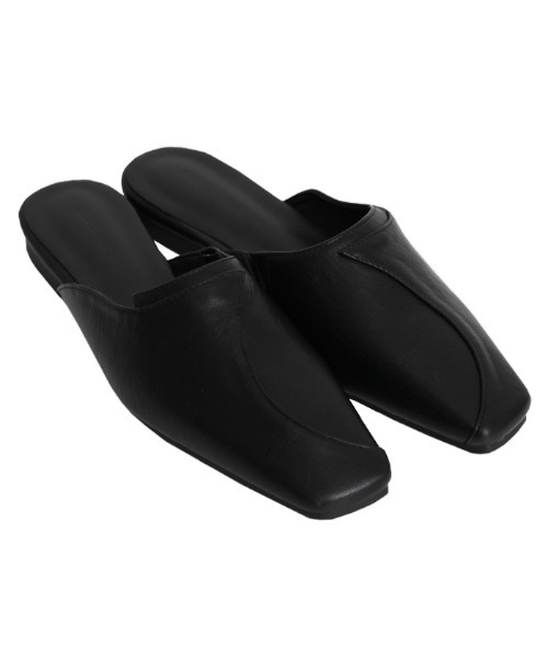 select MOCA（セレクトモカ）の「フェイクレザーカーブデザインバブーシュ（その他シューズ・レディース・ブラック/ブラウン/アイボリー・SMALL/MEDIUM/LARGE）」の16枚目の写真