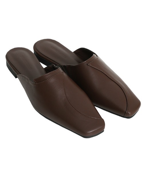 select MOCA（セレクトモカ）の「フェイクレザーカーブデザインバブーシュ（その他シューズ・レディース・ブラック/ブラウン/アイボリー・SMALL/MEDIUM/LARGE）」の14枚目の写真