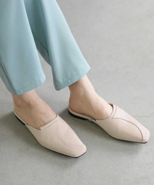 select MOCA（セレクトモカ）の「フェイクレザーカーブデザインバブーシュ（その他シューズ・レディース・ブラック/ブラウン/アイボリー・SMALL/MEDIUM/LARGE）」の7枚目の写真