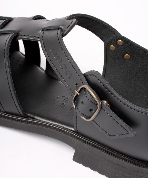 Arnold Palmer（アーノルドパーマー）の「APレザーグルカサンダル（サンダル・メンズ・ブラック/ダークブラウン・M/L/LL/S）」の9枚目の写真