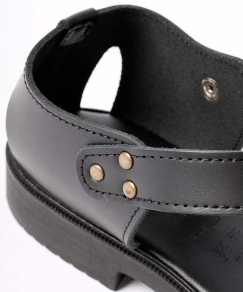 Arnold Palmer（アーノルドパーマー）の「APレザーグルカサンダル（サンダル・メンズ・ブラック/ダークブラウン・M/L/LL/S）」の11枚目の写真