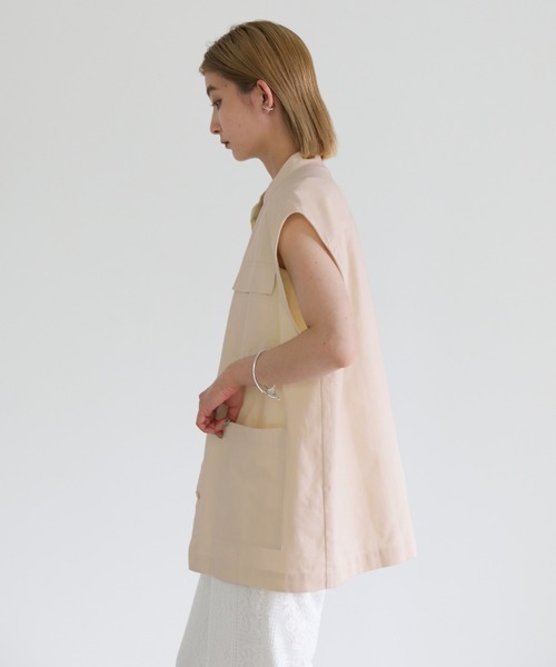 select MOCA（セレクトモカ）の「ダブルポケットミリタリーベスト（ベスト・レディース・ベージュ/カーキ/アイボリー・FREE）」の14枚目の写真