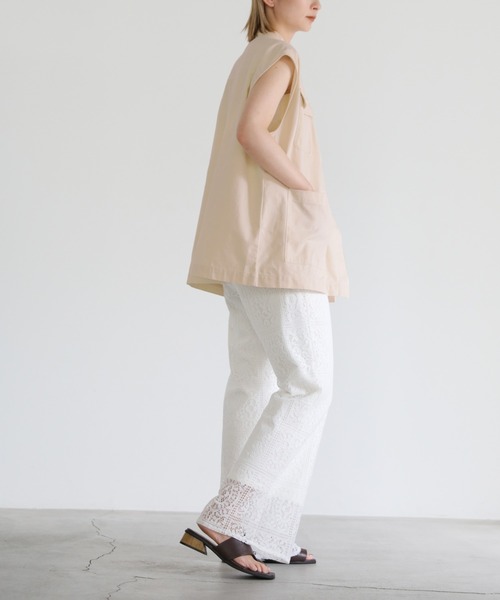 select MOCA（セレクトモカ）の「ダブルポケットミリタリーベスト（ベスト・レディース・ベージュ/カーキ/アイボリー・FREE）」の12枚目の写真