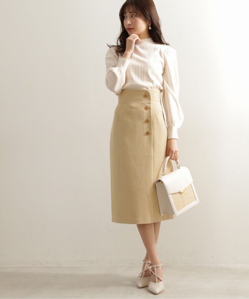 PROPORTION BODY DRESSING（プロポーションボディドレッシング）の「サイド釦タイトスカート / 1212120307（スカート・レディース・ピンク/イエロー/グレー・X-SMALL/MEDIUM/SMALL）」の17枚目の写真