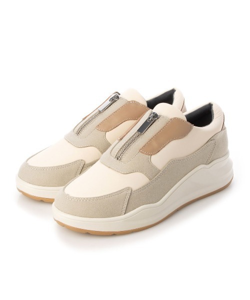 ing（イング）の「センターファスナー厚底スニーカー（スニーカー・レディース・ブラック/アイボリー・23cm/23.5cm/24cm/24.5cm/22.5cm）」の5枚目の写真