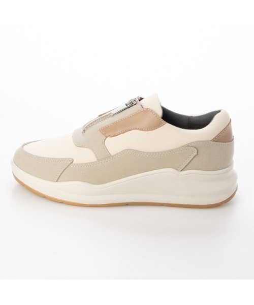 ing（イング）の「センターファスナー厚底スニーカー（スニーカー・レディース・ブラック/アイボリー・23cm/23.5cm/24cm/24.5cm/22.5cm）」の6枚目の写真