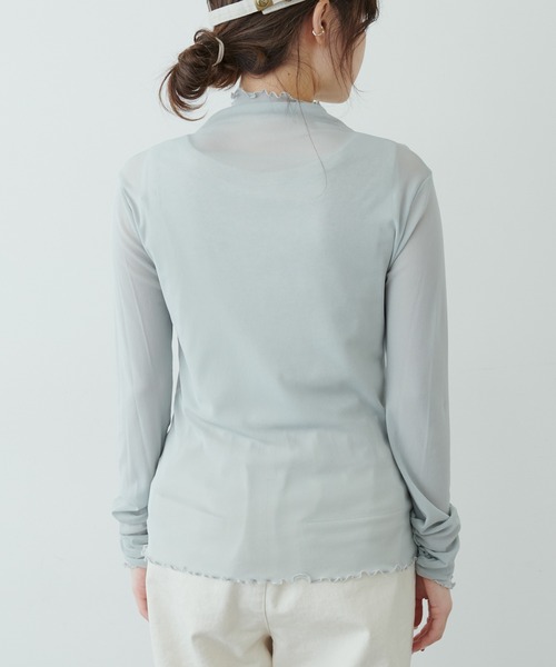 PUAL CE CIN（ピュアルセシン）の「【WEB限定】パワーメッシュカラープルオーバー（Tシャツ/カットソー・レディース・ブラック/モカ/グレー系その他・FREE）」の20枚目の写真