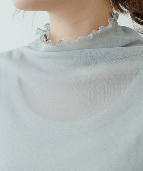 PUAL CE CIN（ピュアルセシン）の「【WEB限定】パワーメッシュカラープルオーバー（Tシャツ/カットソー・レディース・ブラック/モカ/グレー系その他・FREE）」の22枚目の写真