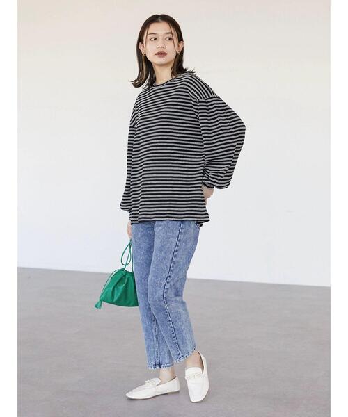 Green Parks(グリーンパークス)の「・フリンジフラット巾着(ショルダーバッグ・レディース・ブラック/グレイッシュベージュ/グリーン/イエロー・FREE)」の14枚目の写真