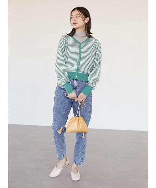 Green Parks(グリーンパークス)の「・フリンジフラット巾着(ショルダーバッグ・レディース・ブラック/グレイッシュベージュ/グリーン/イエロー・FREE)」の15枚目の写真