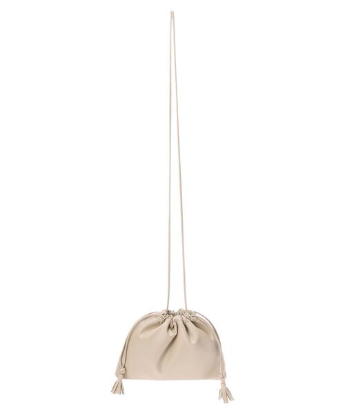 Green Parks(グリーンパークス)の「・フリンジフラット巾着(ショルダーバッグ・レディース・ブラック/グレイッシュベージュ/グリーン/イエロー・FREE)」の22枚目の写真