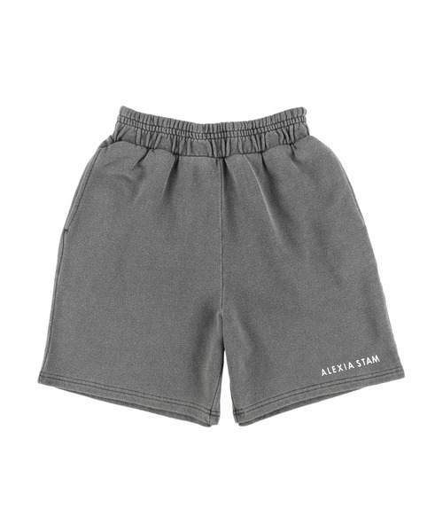 ALEXIA STAM（アリシアスタン）の「Logo Pigment Dyed Shorts/ロゴピグメントダイショーツ（その他パンツ・レディース・チャコールグレー/モカ/グレイッシュベージュ・S/M）」の19枚目の写真