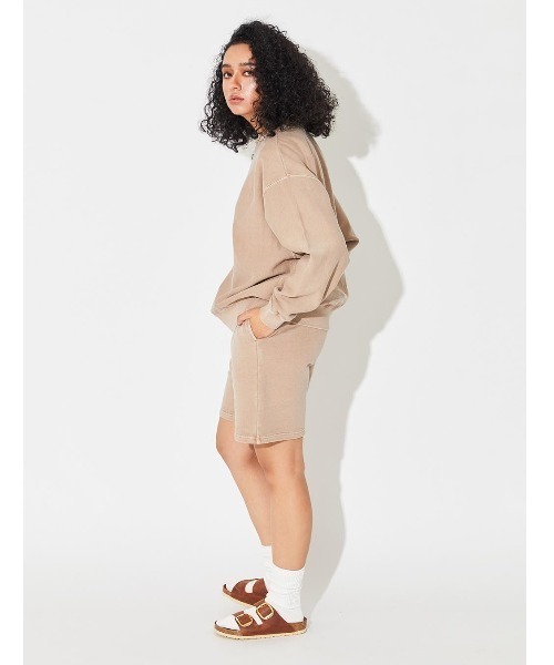 ALEXIA STAM（アリシアスタン）の「Logo Pigment Dyed Shorts/ロゴピグメントダイショーツ（その他パンツ・レディース・チャコールグレー/モカ/グレイッシュベージュ・S/M）」の11枚目の写真