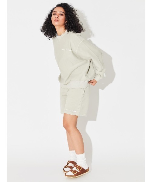 ALEXIA STAM（アリシアスタン）の「Logo Pigment Dyed Shorts/ロゴピグメントダイショーツ（その他パンツ・レディース・チャコールグレー/モカ/グレイッシュベージュ・S/M）」の15枚目の写真