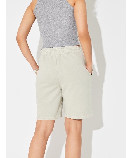 ALEXIA STAM（アリシアスタン）の「Logo Pigment Dyed Shorts/ロゴピグメントダイショーツ（その他パンツ・レディース・チャコールグレー/モカ/グレイッシュベージュ・S/M）」の18枚目の写真